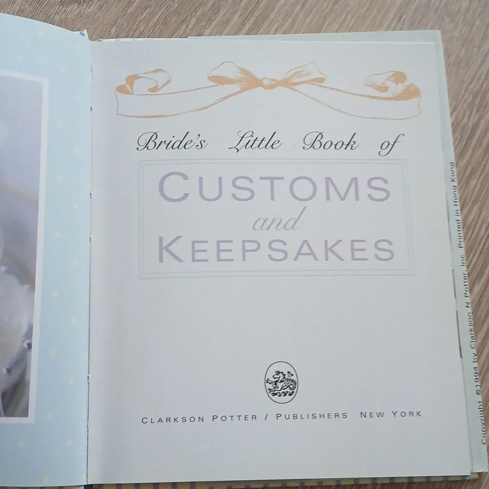 Bride's Little Book of Customs and Keepsakes Brides Magazine 1994 Engagements
